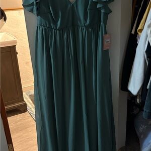 Elegant Teal Dress